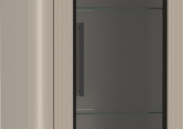 Шкаф с витриной Олмеко Фиделия 76.02