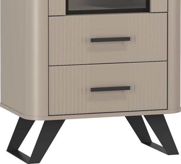 Шкаф с витриной Олмеко Фиделия 76.02