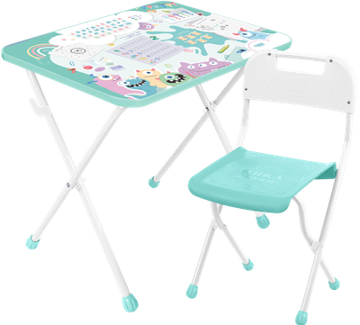 Комплект мебели с детским столом Ника КП/ММ Математика с монстриками - фото