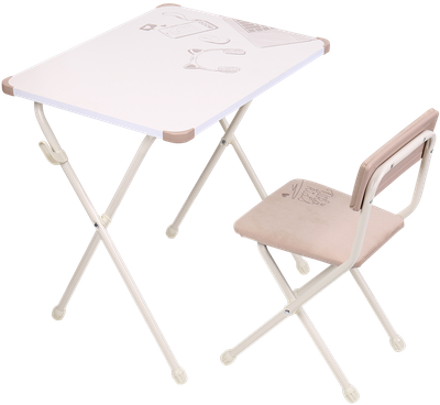 Комплект мебели с детским столом Ника Скетч для девочек КДМ1/2 - фото