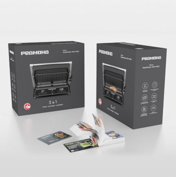 Электрогриль Redmond SteakMaster RGM-M821 (черный)