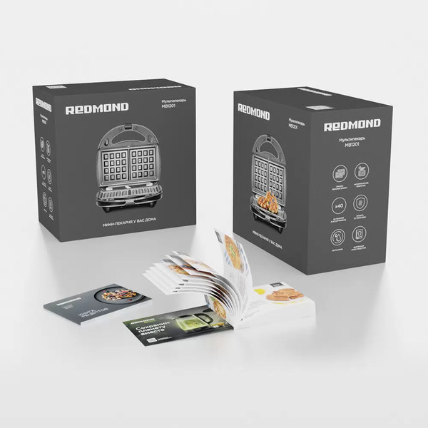 Мультипекарь Redmond MB1201 (черный)