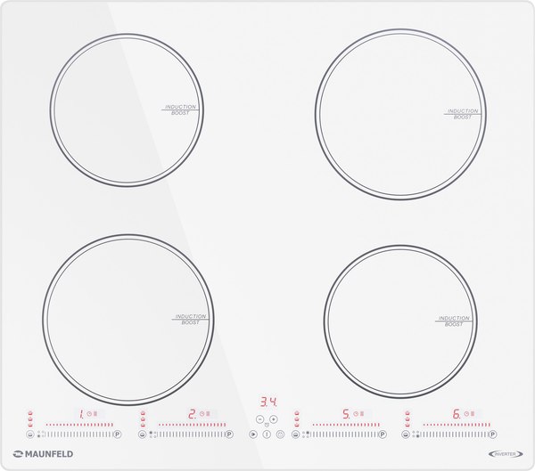 Индукционная варочная панель Maunfeld CVI594SWH Inverter - фото