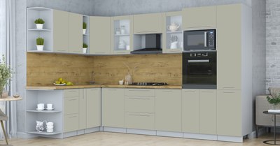 Кухонный гарнитур Интерлиния Мила Пластик 1.88x3.2 LV