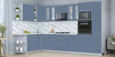 Кухонный гарнитур Интерлиния Мила Пластик 1.88x3.4 LV