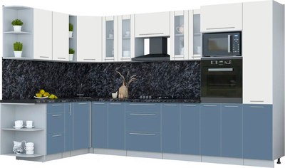 Кухонный гарнитур Интерлиния Мила Пластик 1.88x3.4 LV - фото