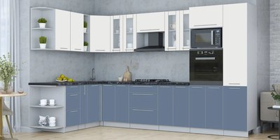 Кухонный гарнитур Интерлиния Мила Пластик 1.88x3.4 LV