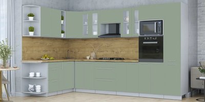 Кухонный гарнитур Интерлиния Мила Пластик 1.88x3.4 LV