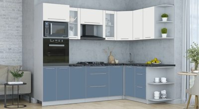 Кухонный гарнитур Интерлиния Мила Пластик 1.68x2.6 PR