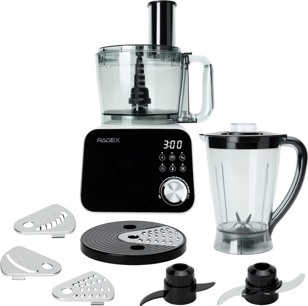 Кухонный комбайн RAGEX R110-202 (светло-серый) - фото