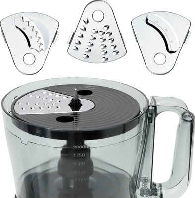 Кухонный комбайн RAGEX R111-200 (темно-серый)