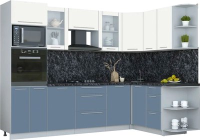 Кухонный гарнитур Интерлиния Мила Пластик 1.68x2.8 PR - фото
