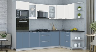 Кухонный гарнитур Интерлиния Мила Пластик 1.68x2.8 PR