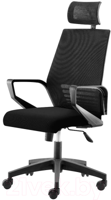 Кресло офисное Norden Ergo Black / A909-FX363-1 (черный/черный/черный) - фото