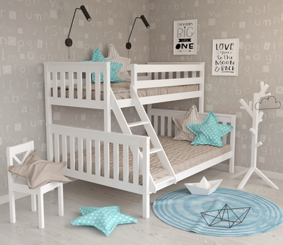 Двухъярусная кровать Elis Мишель 200x90 и 200x140 без ящиков