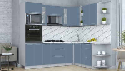 Кухонный гарнитур Интерлиния Мила Пластик 1.88x2.4 PR