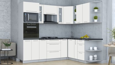 Кухонный гарнитур Интерлиния Мила Пластик 1.88x2.4 PR