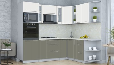 Кухонный гарнитур Интерлиния Мила Пластик 1.88x2.4 PR