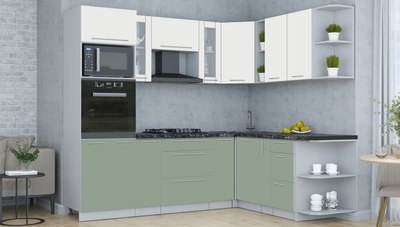 Кухонный гарнитур Интерлиния Мила Пластик 1.88x2.4 PR