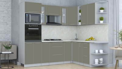 Кухонный гарнитур Интерлиния Мила Пластик 1.88x2.4 PR