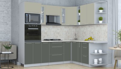 Кухонный гарнитур Интерлиния Мила Пластик 1.88x2.4 PR