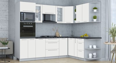 Кухонный гарнитур Интерлиния Мила Пластик 1.88x2.6 PR