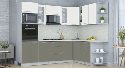 Кухонный гарнитур Интерлиния Мила Пластик 1.88x2.6 PR