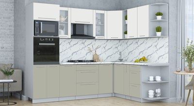 Кухонный гарнитур Интерлиния Мила Пластик 1.88x2.6 PR