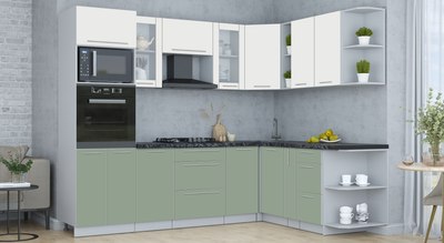 Кухонный гарнитур Интерлиния Мила Пластик 1.88x2.6 PR