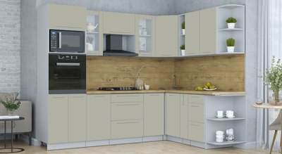 Кухонный гарнитур Интерлиния Мила Пластик 1.88x2.6 PR