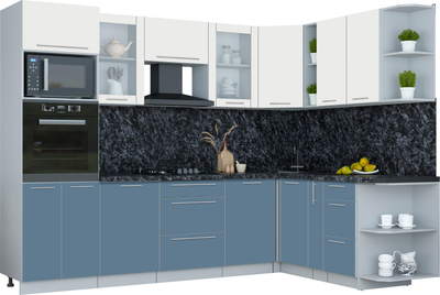 Кухонный гарнитур Интерлиния Мила Пластик 1.88x2.8 PR - фото