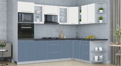 Кухонный гарнитур Интерлиния Мила Пластик 1.88x2.8 PR