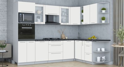Кухонный гарнитур Интерлиния Мила Пластик 1.88x2.8 PR