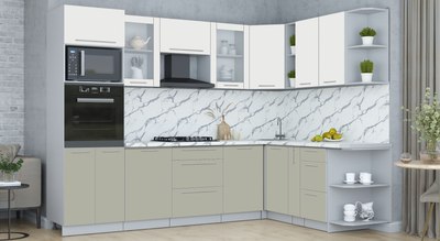 Кухонный гарнитур Интерлиния Мила Пластик 1.88x2.8 PR