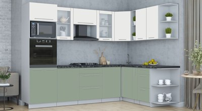 Кухонный гарнитур Интерлиния Мила Пластик 1.88x2.8 PR