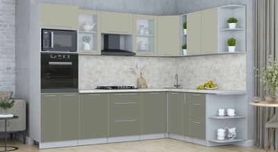 Кухонный гарнитур Интерлиния Мила Пластик 1.88x2.8 PR