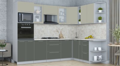 Кухонный гарнитур Интерлиния Мила Пластик 1.88x2.8 PR