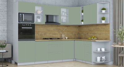 Кухонный гарнитур Интерлиния Мила Пластик 1.88x2.8 PR