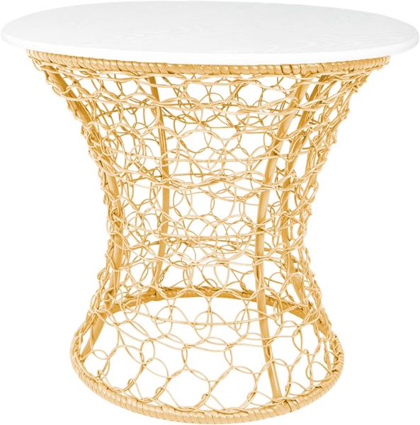 Кофейный столик садовый M-Group Бонго Классика Макси / 19220556 (бежевый, 0.56м) - фото