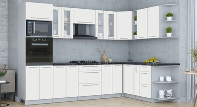 Кухонный гарнитур Интерлиния Мила Пластик 1.88x3.0 PR