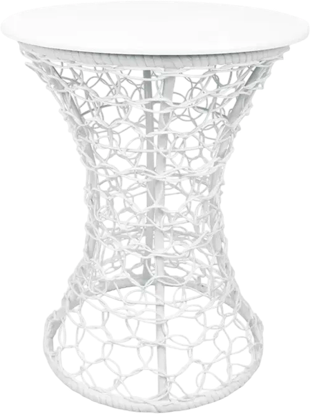Кофейный столик садовый M-Group Бонго Классика Макси / 19220156 (белый, 0.56м) - фото
