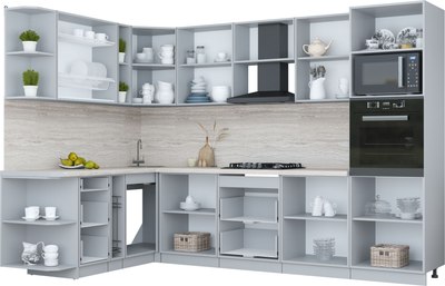 Кухонный гарнитур Интерлиния Мила Пластик 1.88x3.0 PR