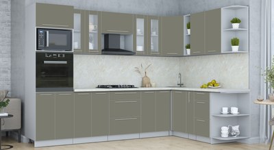 Кухонный гарнитур Интерлиния Мила Пластик 1.88x3.0 PR