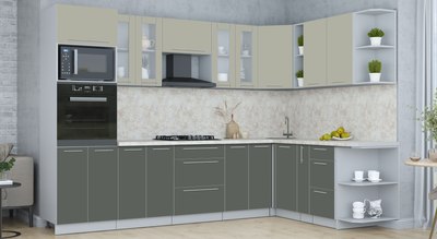 Кухонный гарнитур Интерлиния Мила Пластик 1.88x3.0 PR