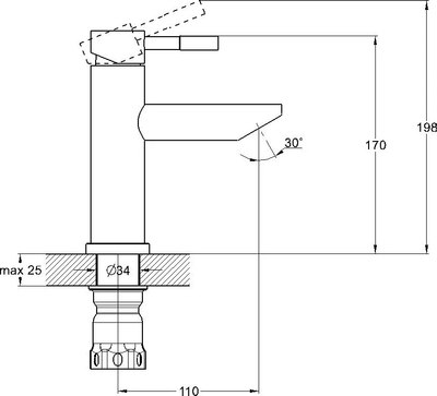 Смеситель Solone EZA1-B090