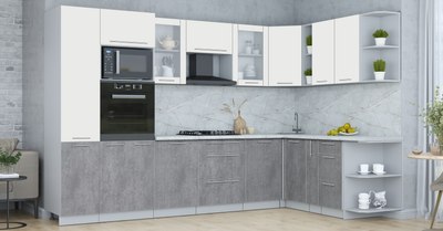 Кухонный гарнитур Интерлиния Мила Пластик 1.88x3.2 PR