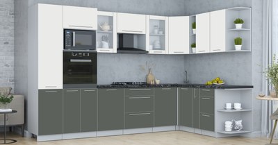 Кухонный гарнитур Интерлиния Мила Пластик 1.88x3.2 PR