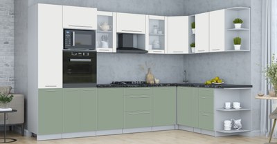 Кухонный гарнитур Интерлиния Мила Пластик 1.88x3.2 PR