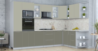 Кухонный гарнитур Интерлиния Мила Пластик 1.88x3.2 PR