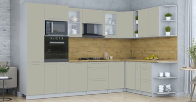 Кухонный гарнитур Интерлиния Мила Пластик 1.88x3.2 PR